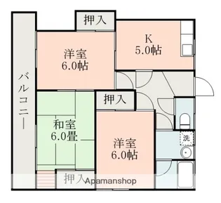 古賀ハイツ【202号室】の間取り