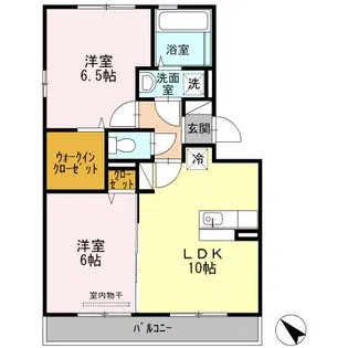 ル・プルニエ【3階】の間取り