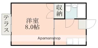 サンフラワーハイツ【2階】の間取り