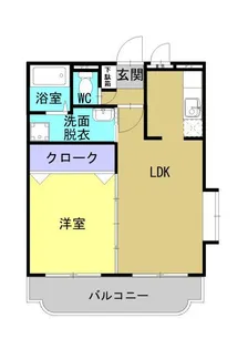グランディールI【101号室】の間取り