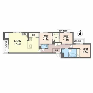 熊本県熊本市西区上熊本3丁目【マンション】の間取り