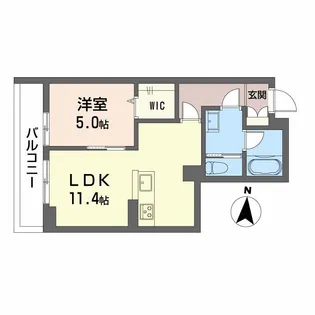 熊本県熊本市西区上熊本3丁目【マンション】の間取り