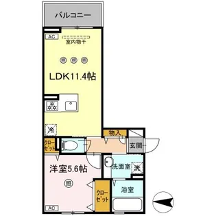 アフェリーチェ B棟【2階】の間取り