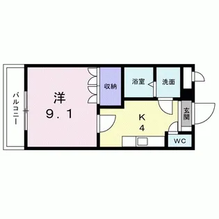 コスモシティ.来夢【2階】の間取り