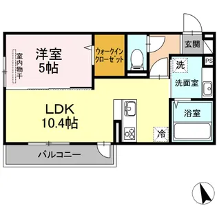 アクシス島崎【3階】の間取り