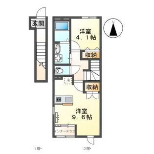 ソレイユ蓮台寺【2階】の間取り