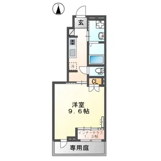 CHARLOTTE H【1階】の間取り