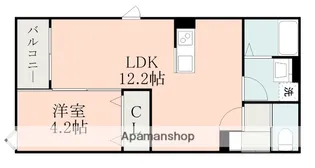 メゾンクレール長嶺南【3階】の間取り