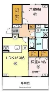 2LDKの間取り画像