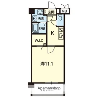 アンミライ大津【306号室】の間取り