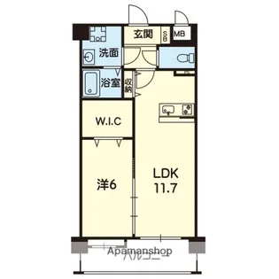 シエル大津EAST【4階】の間取り