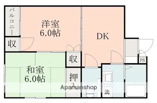コーポ・サンズ【201号室】の間取り