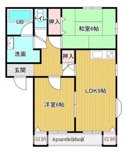 竹本コーポ【202号室】の間取り