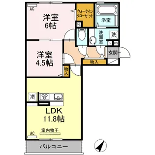 森テラス【3階】の間取り