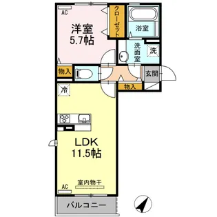 森テラス【3階】の間取り