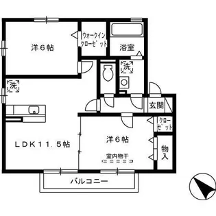 アプリコット F II棟【2階】の間取り