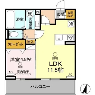ボナール武蔵ヶ丘【2階】の間取り