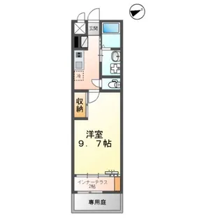 ルラシオン大津【105号室】の間取り