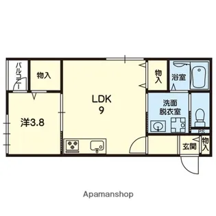 ステラ大津駅SOUTH Ⅲ【102号室】の間取り