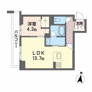 MAISON DE ASHLEY【4階】の間取り