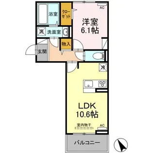 コンフィデンスS S【3階】の間取り