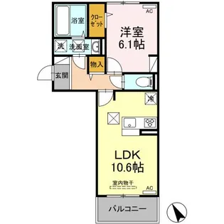 コンフィデンスS S【1階】の間取り