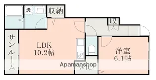 パピーズ須屋【1階】の間取り