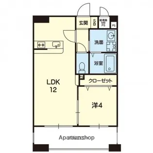 マラナタ県庁東【702号室】の間取り