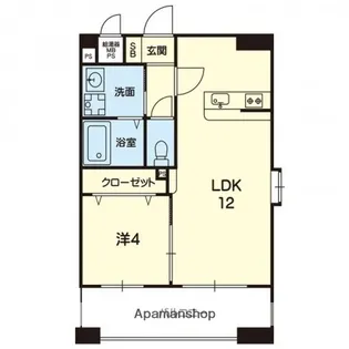 マラナタ県庁東【2階】の間取り