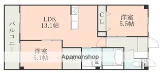 ハイムセラ琴平【2階】の間取り