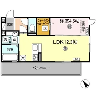 インフィニティ新八代【1階】の間取り