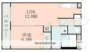 エバンジェル長嶺【2階】の間取り
