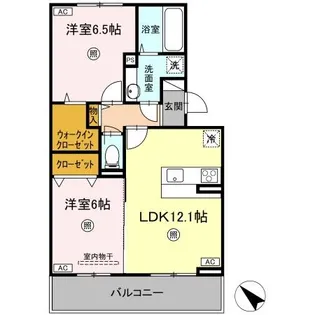TSコート広崎【2階】の間取り