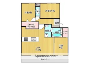 グレース・コート【102号室】の間取り