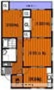 フラットB【1階】の間取り