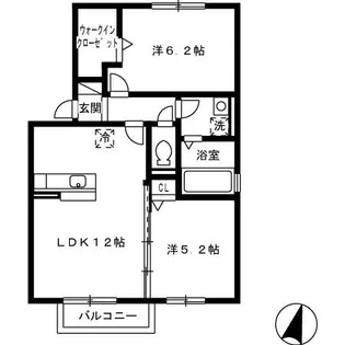 グランドソレイユ光の森 B棟【2階】の間取り