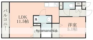 ソルーナ松橋【1階】の間取り
