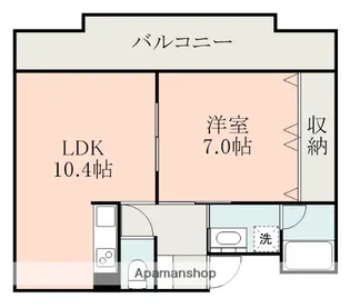花しのぶ【101号室】の間取り