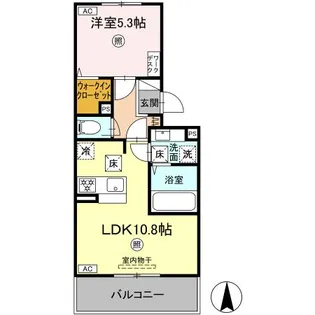 SAKURA A棟【1階】の間取り