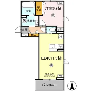 SAKURA A棟【2階】の間取り