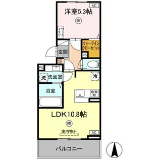 SAKURA A棟【3階】の間取り