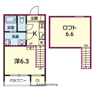 ステラ大津EAST【2階】の間取り