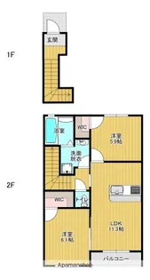 M’S GARDEN【2階】の間取り