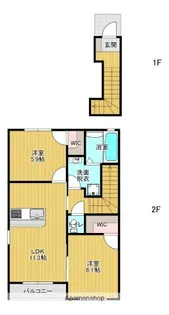 M’S GARDEN【2階】の間取り