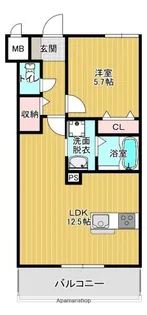 M’S SUITE【203号室】の間取り