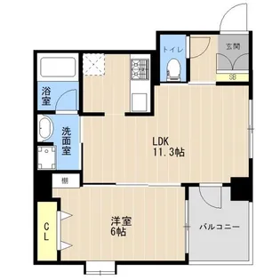 APEX神園【5階】の間取り