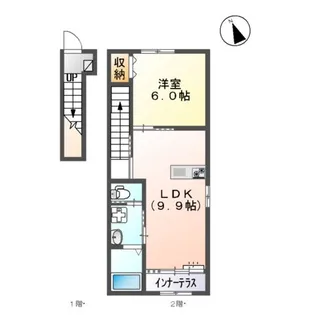 メゾン・ド・シュシュ【2階】の間取り