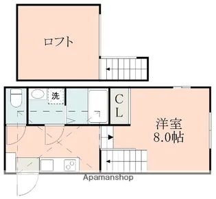 POSH YOKOTE【2階】の間取り