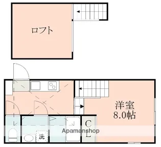 POSH YOKOTE【2階】の間取り