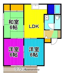 グランドール壱番館【1階】の間取り